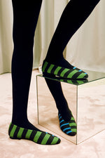 Load image into Gallery viewer, The Striped Ballerina Flats
