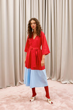 Load image into Gallery viewer, The Long V Dress - Red

