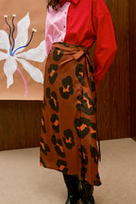 Load image into Gallery viewer, The Wrap Skirt - Leopard
