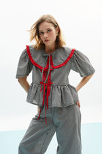Load image into Gallery viewer, The Top - Gingham Black
