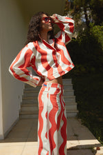 Load image into Gallery viewer, The Denim Wide-leg Pants - Vague
