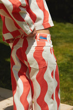 Load image into Gallery viewer, The Denim Wide-leg Pants - Vague

