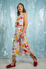 Load image into Gallery viewer, Wrap Skirt - Peach Bloom
