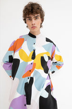 Load image into Gallery viewer, Mao Dress - Kukka (purple)
