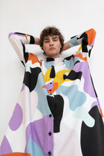 Load image into Gallery viewer, Mao Dress - Kukka (purple)
